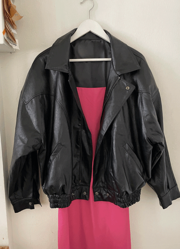 Restock / Boat Leather Jacket (2 colors)premium