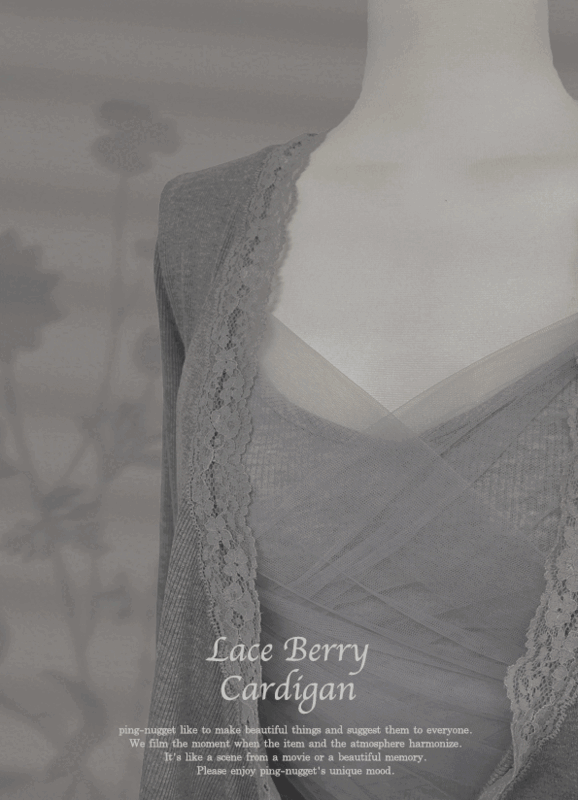 𝒊𝒏𝒆𝒂︎♥𝒎 / new Lace Berry Cardigan (4 colors)
