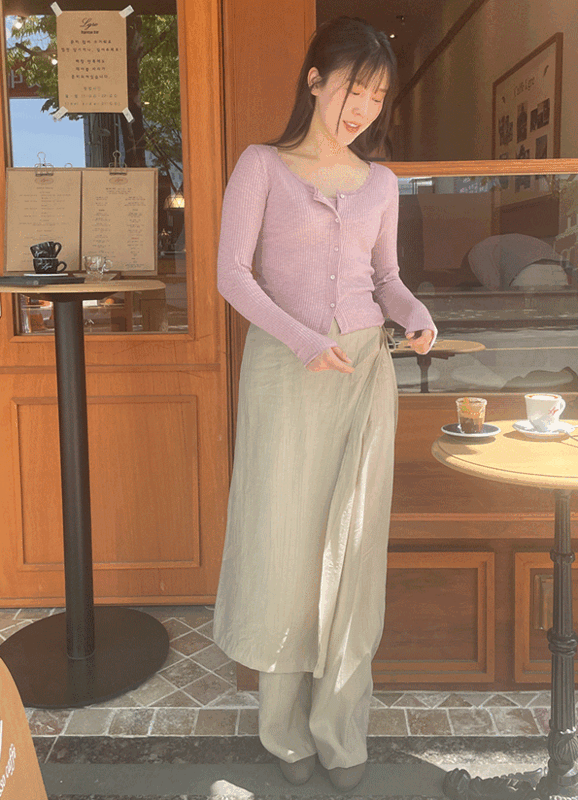 ムード ラップ スカートパンツ (3colors)
