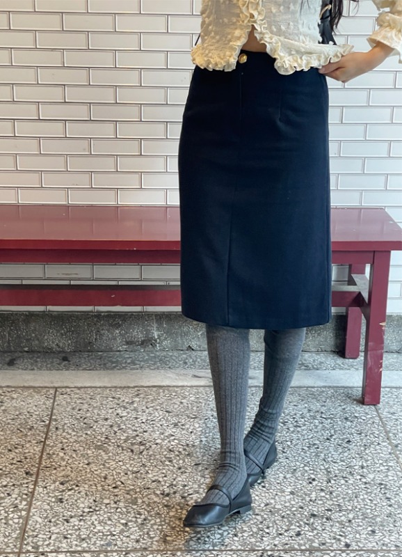 Vintage winter midi skirt (2 colors)