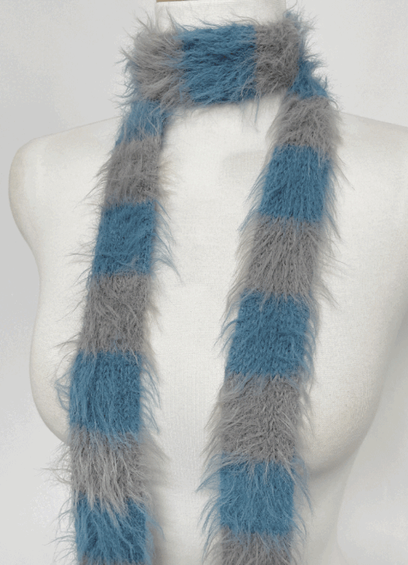 Block fur scarf (4 colors)
