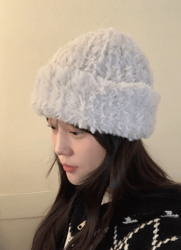 雪球毛线帽 (4colors) ♥︎