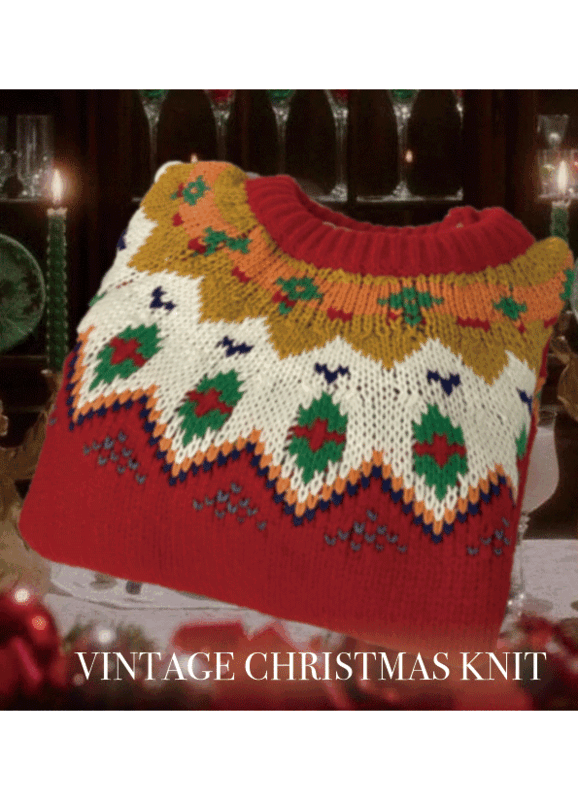 vintage Christmas knit (1 color)