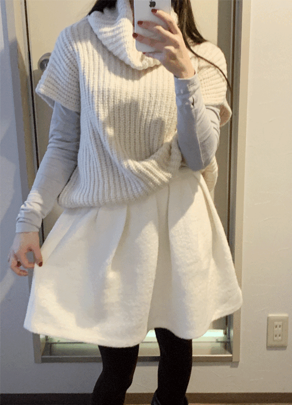 primium / muse wool skirt (2 colors)